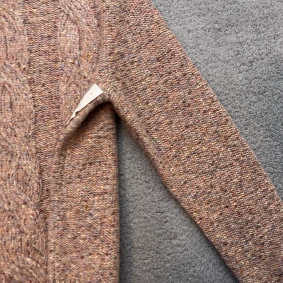 A New Day Sweater Womens Medium Marled Cable Knit Rustic Cozy Soft Comfy Lounge - Picture 4 of 15